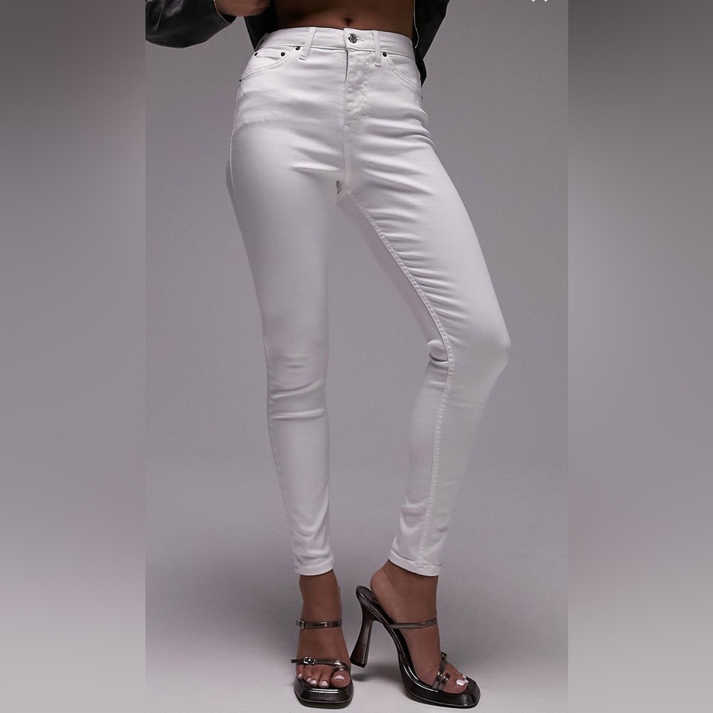 Topshop Hourglass Jamie Jeans in white W32 L32